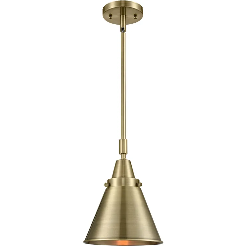 Franklin Restoration Appalachian LED 8 inch Antique Brass Mini Pendant Ceiling Light