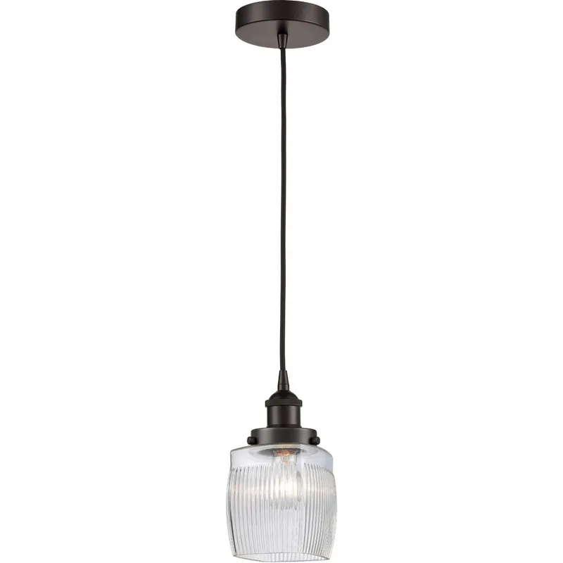 Edison Colton 1 Light 6 inch Oil Rubbed Bronze Mini Pendant Ceiling Light