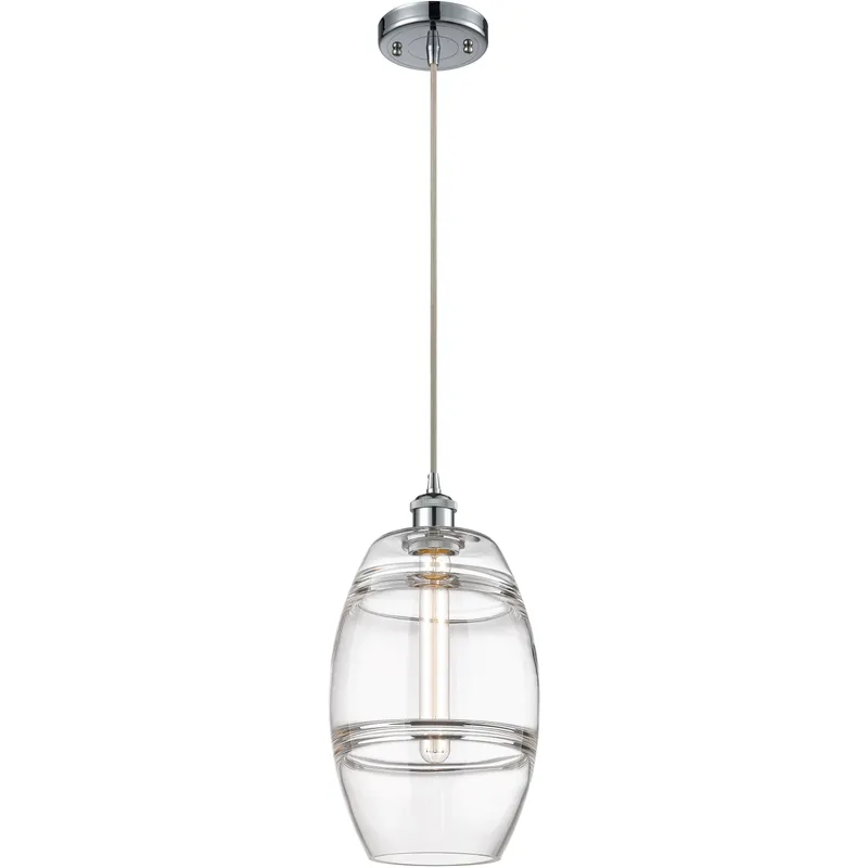 Ballston Vaz 1 Light 8 inch Polished Chrome Cord Hung Mini Pendant Ceiling Light