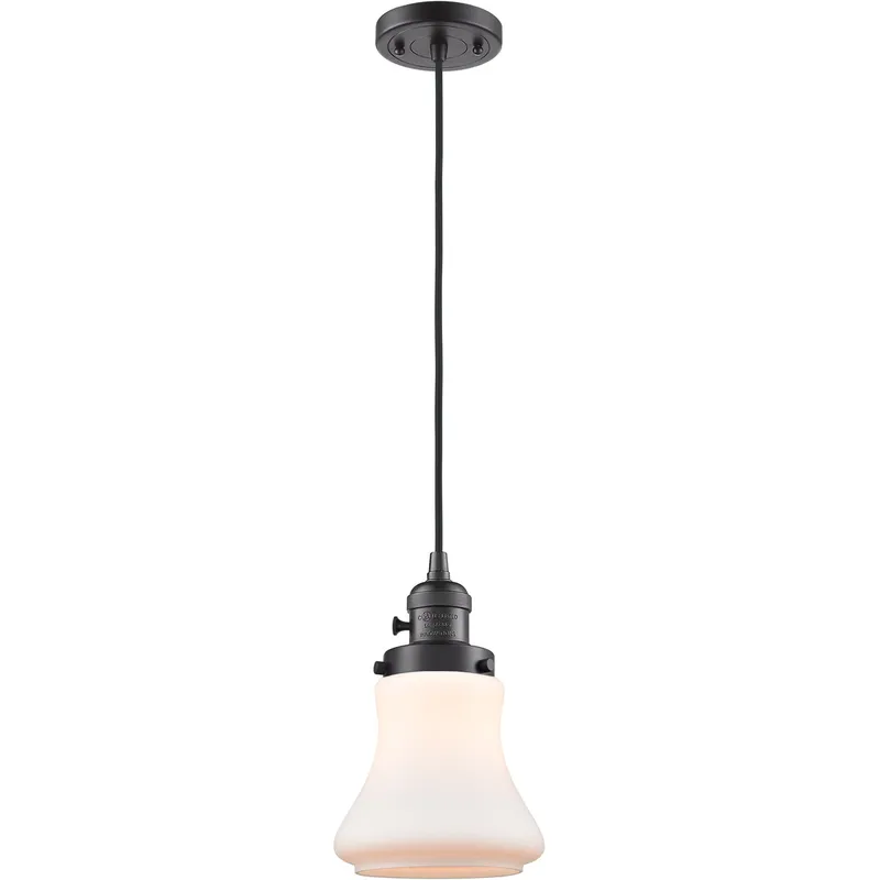 Franklin Restoration Bellmont 1 Light 6 inch Oil Rubbed Bronze Mini Pendant Ceiling Light