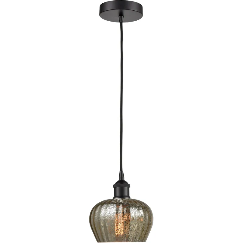 Edison Fenton LED 7 inch Matte Black Mini Pendant Ceiling Light