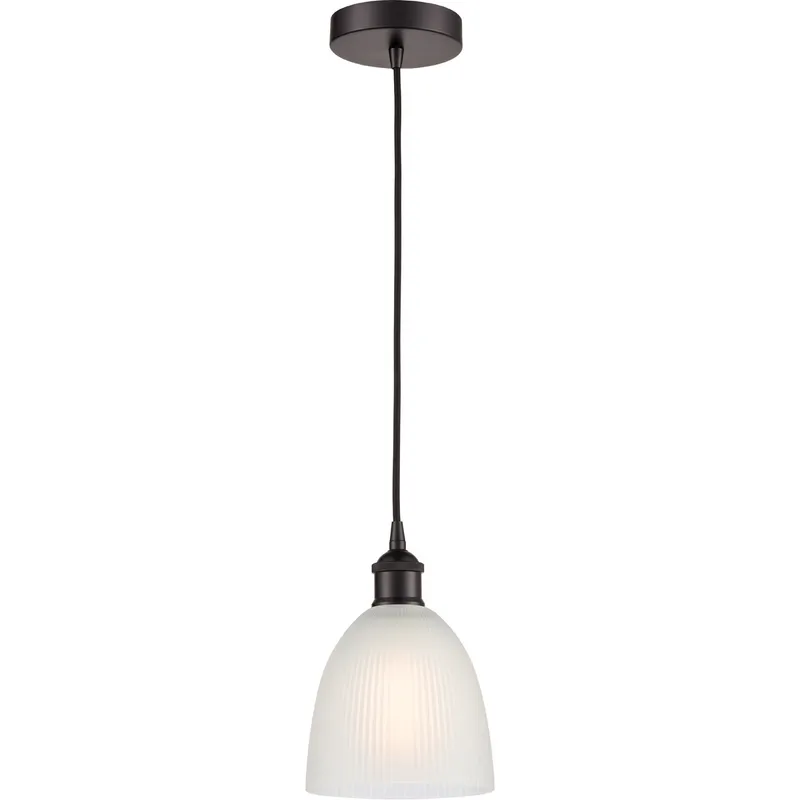 Edison Castile LED 6 inch Oil Rubbed Bronze Mini Pendant Ceiling Light