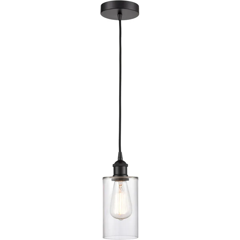 Edison Clymer LED 4 inch Matte Black Mini Pendant Ceiling Light
