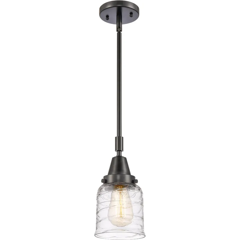 Franklin Restoration Bell LED 5 inch Matte Black Mini Pendant Ceiling Light
