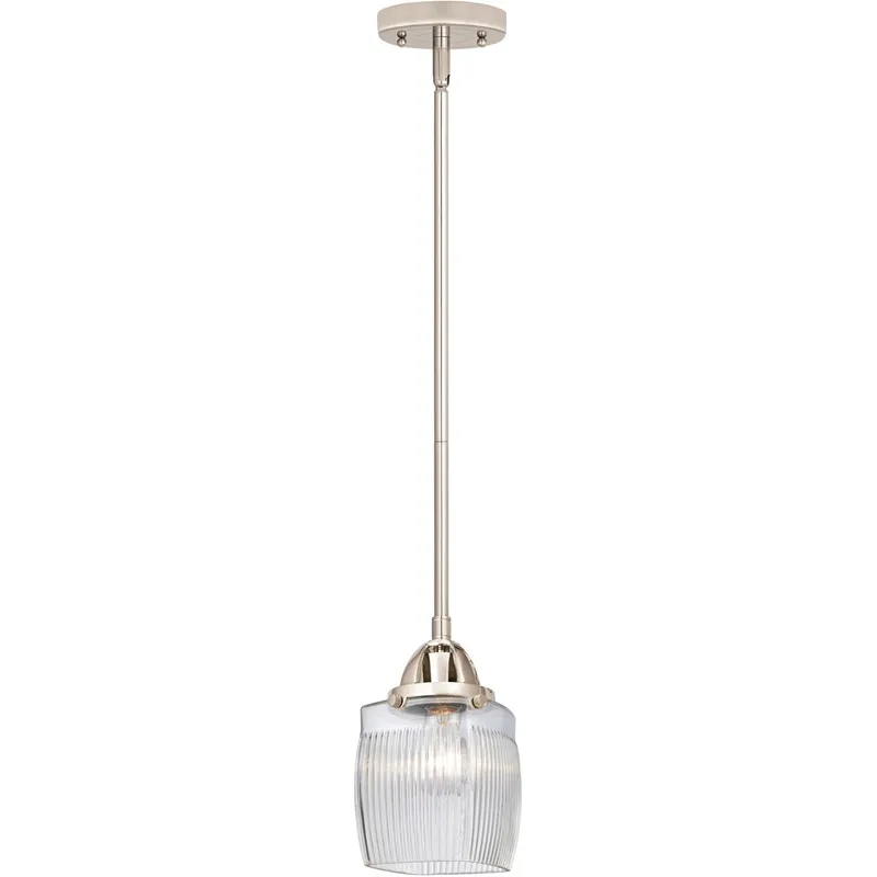 Nouveau 2 Colton LED 6 inch Polished Nickel Mini Pendant Ceiling Light