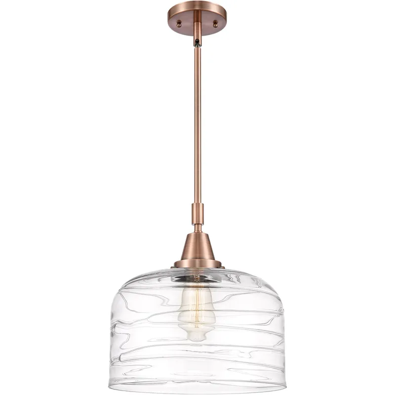 Franklin Restoration Bell LED 12 inch Antique Copper Mini Pendant Ceiling Light
