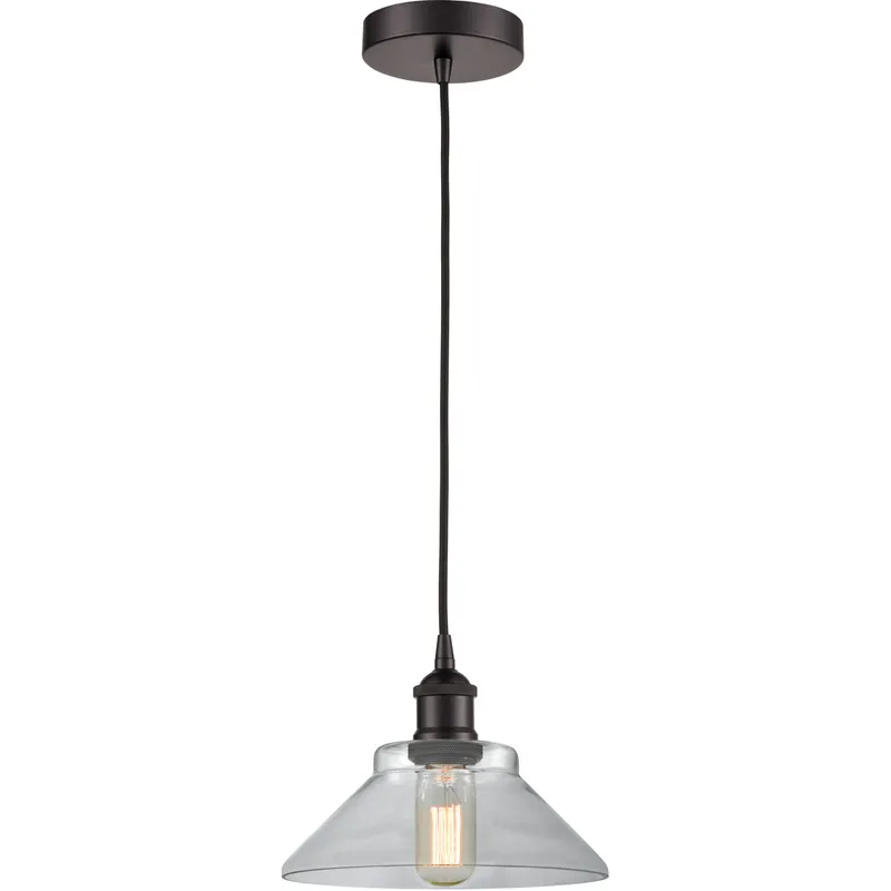 Edison Orwell LED 8 inch Oil Rubbed Bronze Mini Pendant Ceiling Light