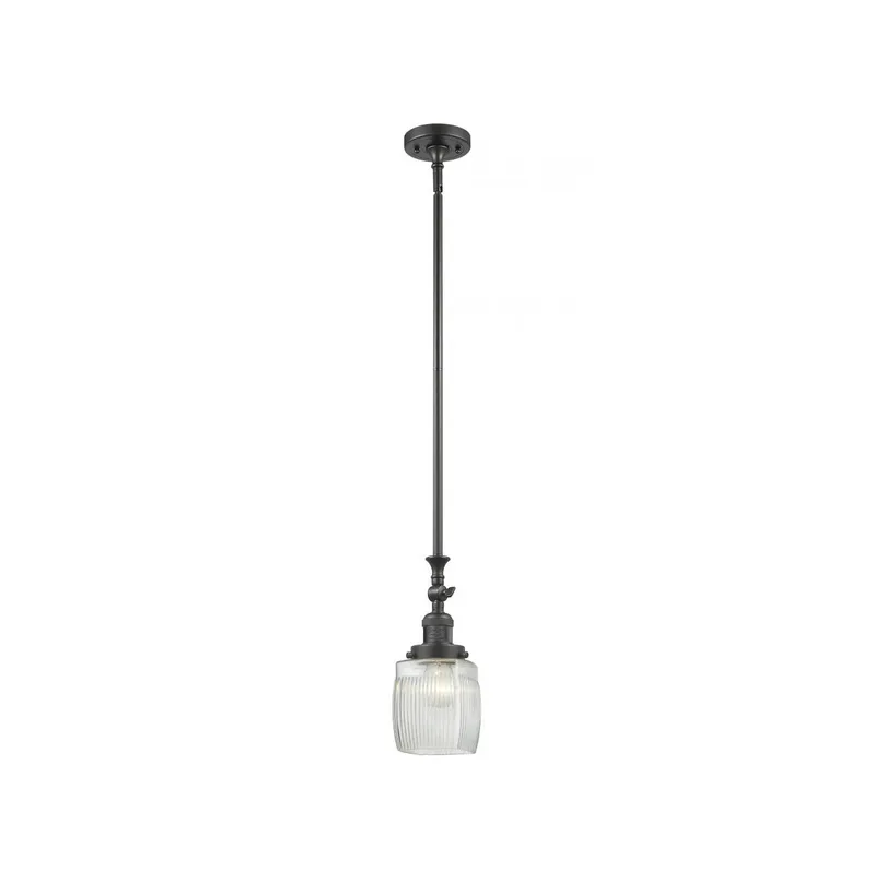 Franklin Restoration Colton LED 5.5 inch Oil Rubbed Bronze Mini Pendant Ceiling Light, Franklin Restoration