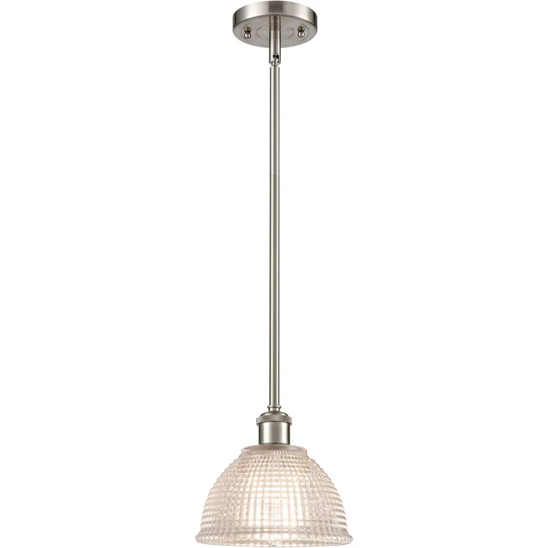 Ballston Arietta LED 8 inch Brushed Satin Nickel Pendant Ceiling Light, Ballston