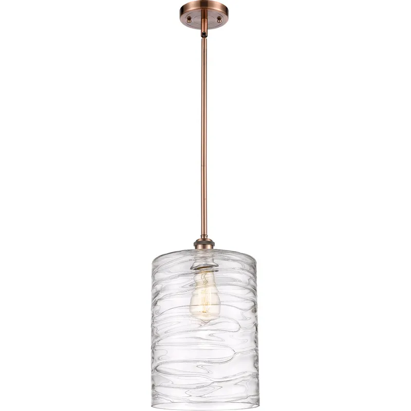 Ballston Cobbleskill 1 Light 9 inch Antique Copper Mini Pendant Ceiling Light