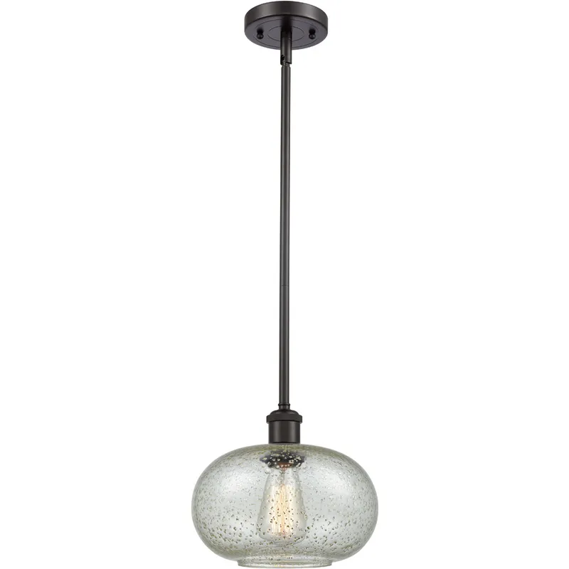 Ballston Gorham 1 Light 9.5 inch Oil Rubbed Bronze Pendant Ceiling Light in Mica Glass, Ballston
