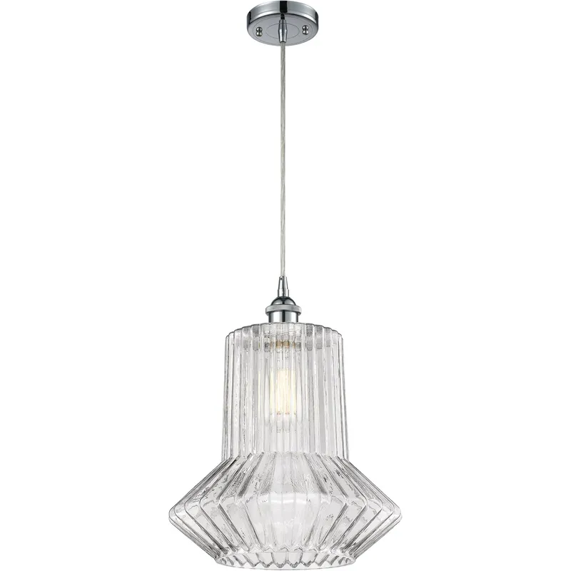 Ballston Springwater 1 Light 12 inch Polished Chrome Pendant Ceiling Light, Ballston