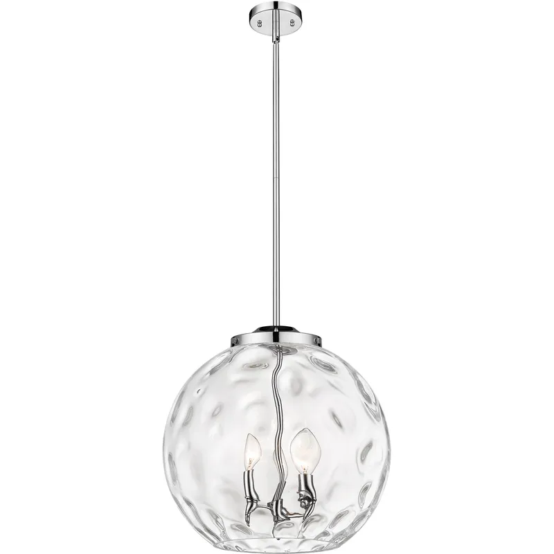 Ballston Athens Water Glass LED 15.75 inch Polished Chrome Statement Pendant Ceiling Light