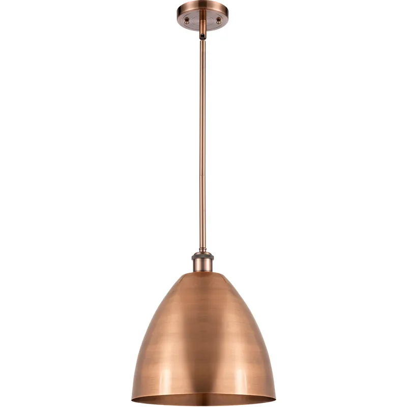 Ballston Dome LED 12 inch Antique Copper Pendant Ceiling Light