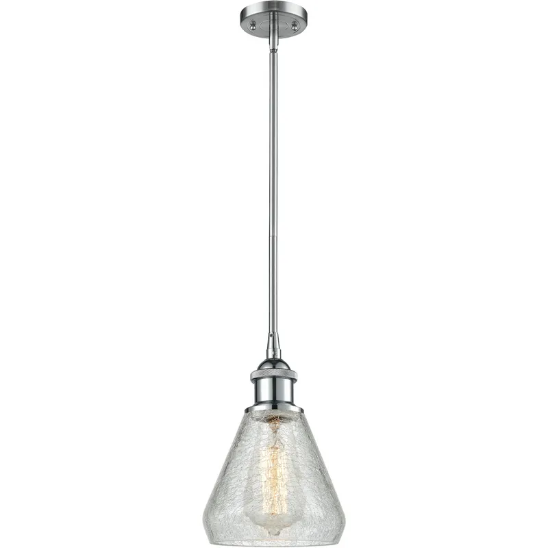 Ballston Conesus 1 Light 6 inch Polished Chrome Pendant Ceiling Light, Ballston