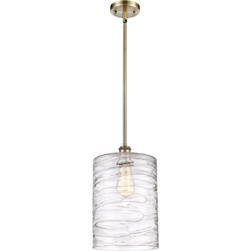 Ballston Cobbleskill 1 Light 9 inch Antique Brass Mini Pendant Ceiling Light