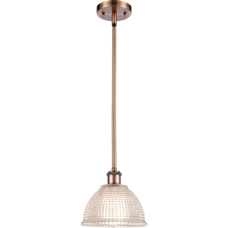 Ballston Arietta LED 8 inch Antique Copper Pendant Ceiling Light, Ballston
