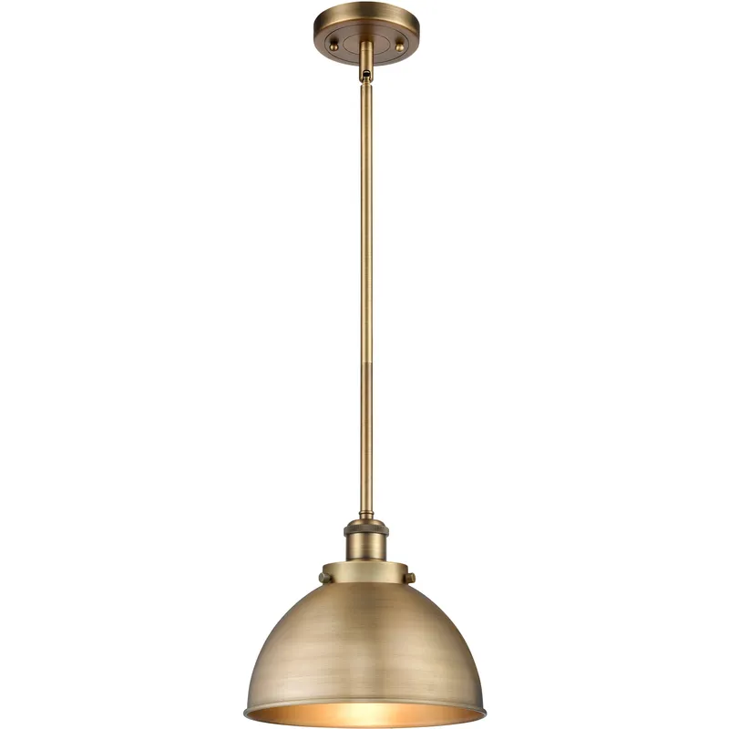 Ballston Urban LED 10 inch Brushed Brass Pendant Ceiling Light