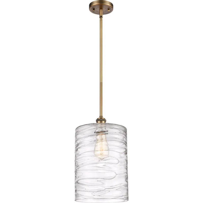 Ballston Cobbleskill 1 Light 9 inch Brushed Brass Mini Pendant Ceiling Light