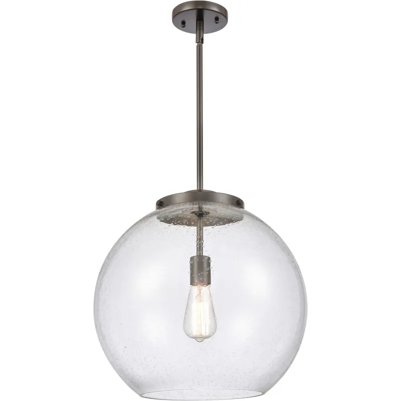 Ballston Athens LED 15.75 inch Oil Rubbed Bronze Pendant Ceiling Light in Seedy