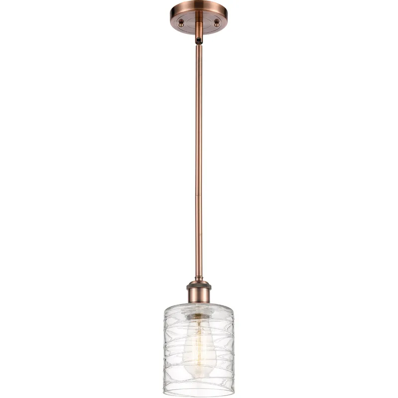 Ballston Cobbleskill 1 Light 5 inch Antique Copper Mini Pendant Ceiling Light