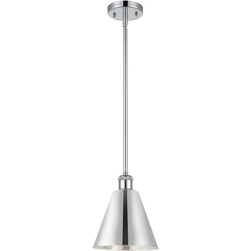 Ballston Cone LED 8 inch Polished Chrome Pendant Ceiling Light