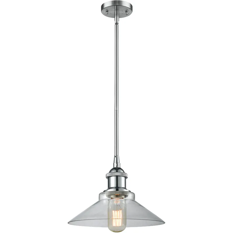 Ballston Orwell 1 Light 8 inch Polished Chrome Pendant Ceiling Light in Clear Glass, Ballston