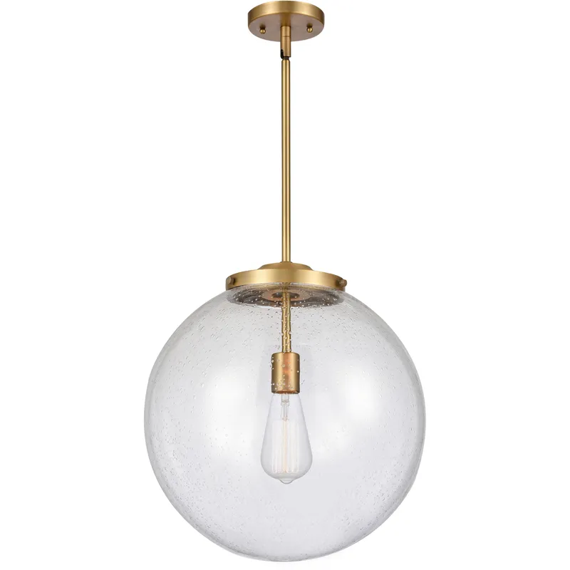 Franklin Restoration Beacon LED 16 inch Brushed Brass Pendant Ceiling Light in Seedy