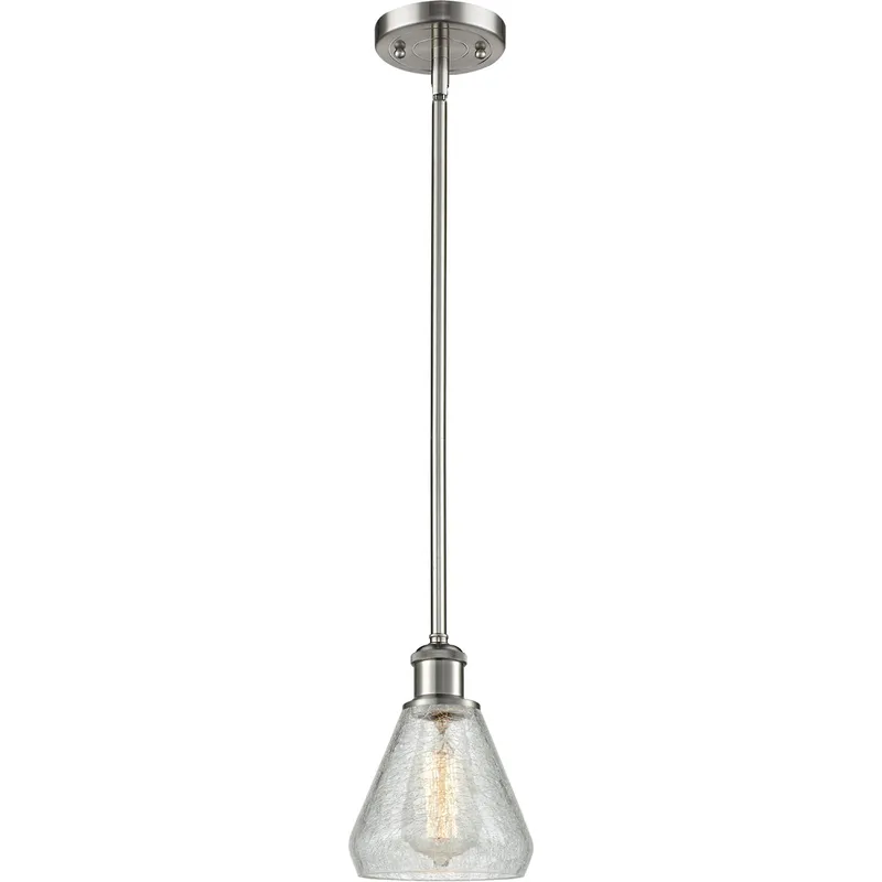 Ballston Conesus 1 Light 6 inch Brushed Satin Nickel Pendant Ceiling Light, Ballston