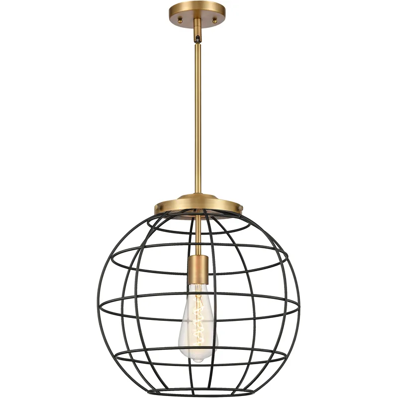 Lake Placid 1 Light 16 inch Brushed Brass Pendant Ceiling Light