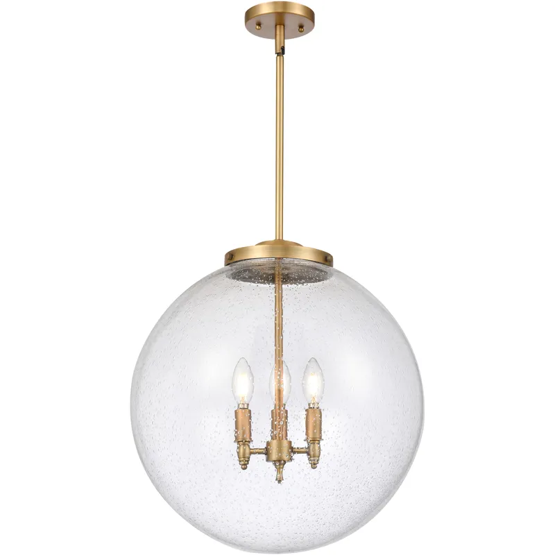 Franklin Restoration Beacon LED 18 inch Brushed Brass Statement Pendant Ceiling Light in Seedy
