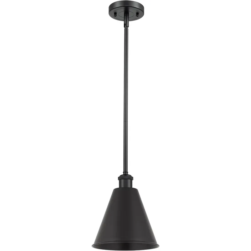 Ballston Cone LED 8 inch Matte Black Pendant Ceiling Light