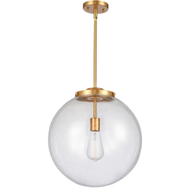 Franklin Restoration Beacon LED 16 inch Satin Gold Pendant Ceiling Light in Seedy