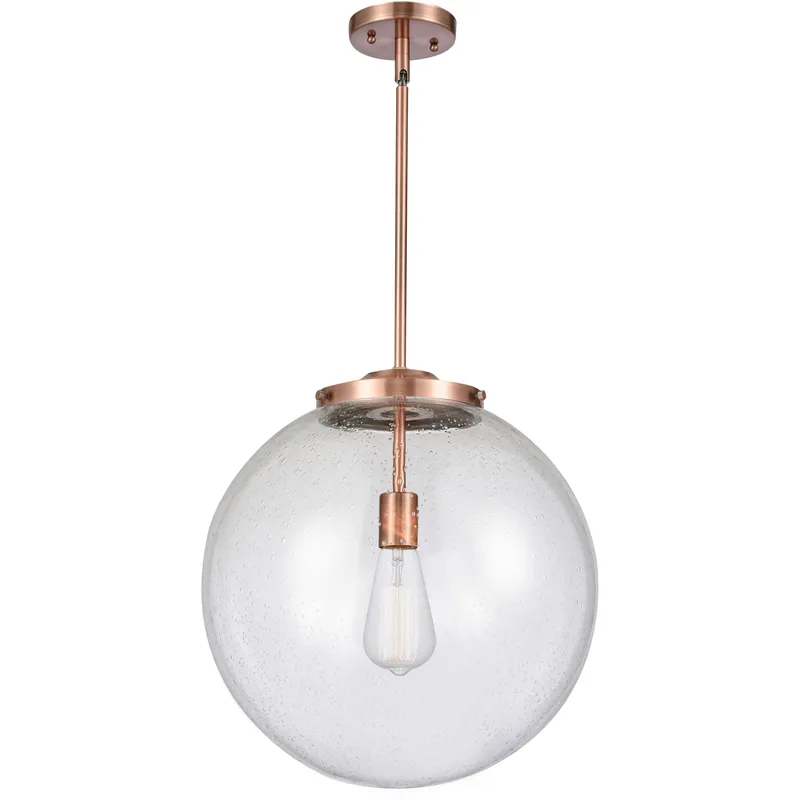 Franklin Restoration Beacon LED 16 inch Antique Copper Pendant Ceiling Light in Seedy