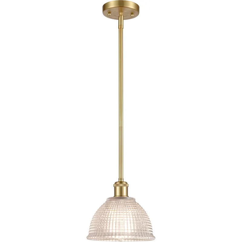 Ballston Arietta LED 8 inch Satin Gold Pendant Ceiling Light, Ballston