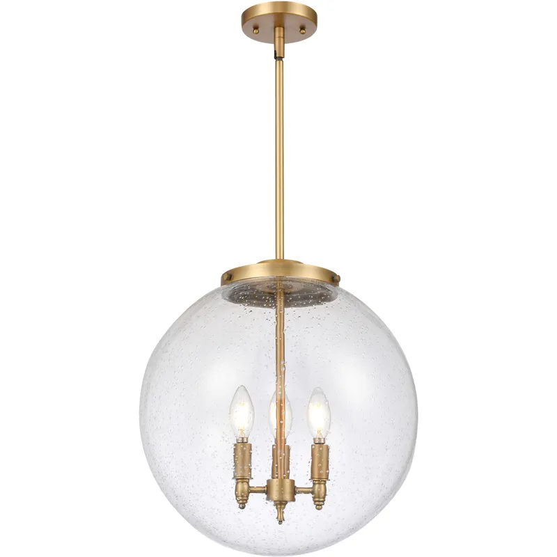 Franklin Restoration Beacon LED 16 inch Brushed Brass Statement Pendant Ceiling Light in Seedy