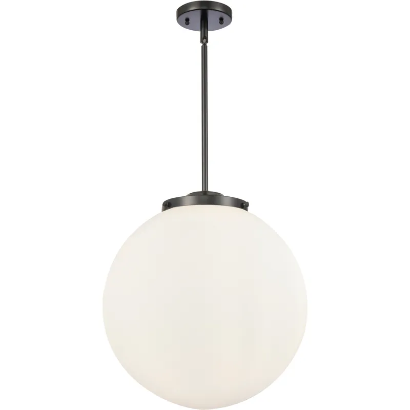 Franklin Restoration Beacon 3 Light 16 inch Matte Black Statement Pendant Ceiling Light in Incandescent, Matte White