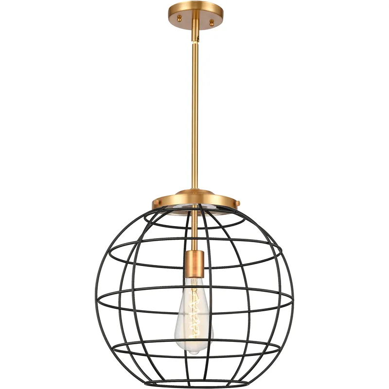 Lake Placid 1 Light 16 inch Satin Gold Pendant Ceiling Light