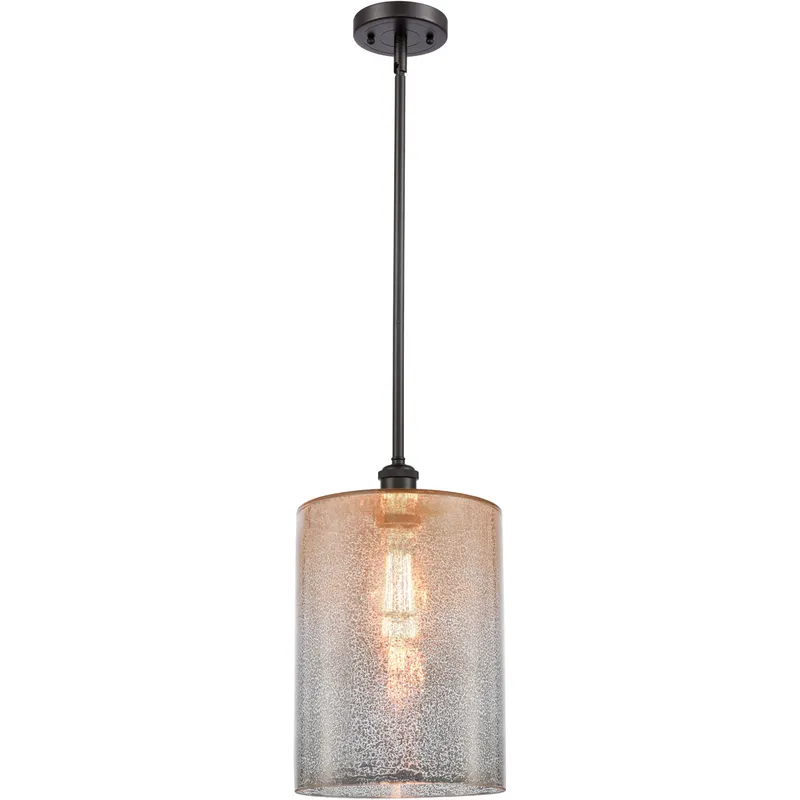Ballston Large Cobbleskill 1 Light 9 inch Oil Rubbed Bronze Pendant Ceiling Light in Mercury Glass, Ballston