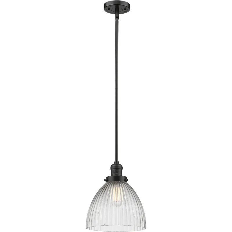 Franklin Restoration Seneca Falls LED 9.5 inch Oil Rubbed Bronze Mini Pendant Ceiling Light, Franklin Restoration