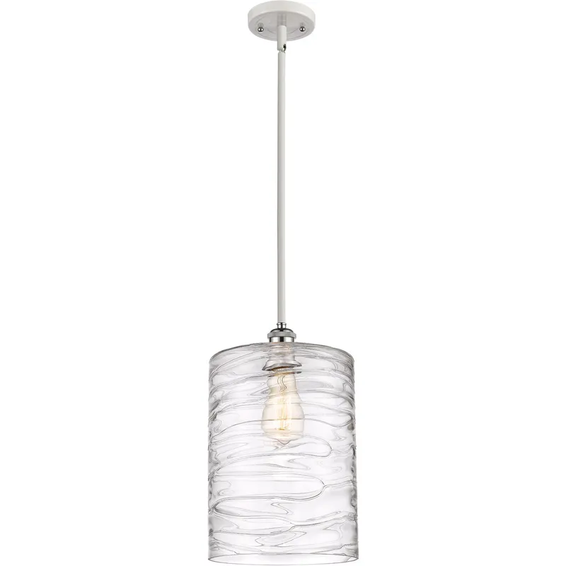 Ballston Cobbleskill 1 Light 9 inch White and Polished Chrome Mini Pendant Ceiling Light