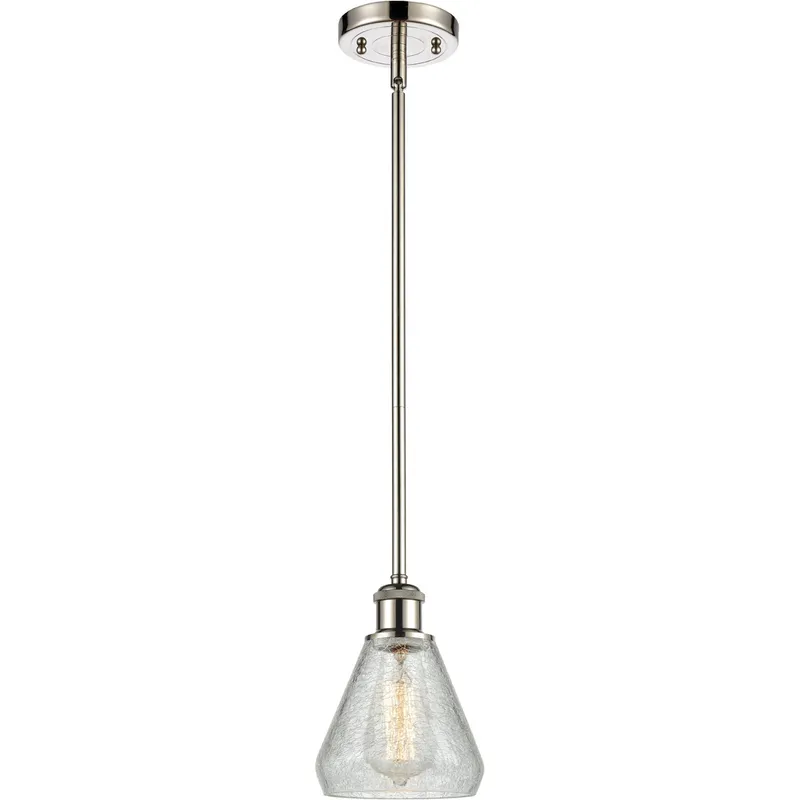 Ballston Conesus 1 Light 6 inch Polished Nickel Pendant Ceiling Light, Ballston