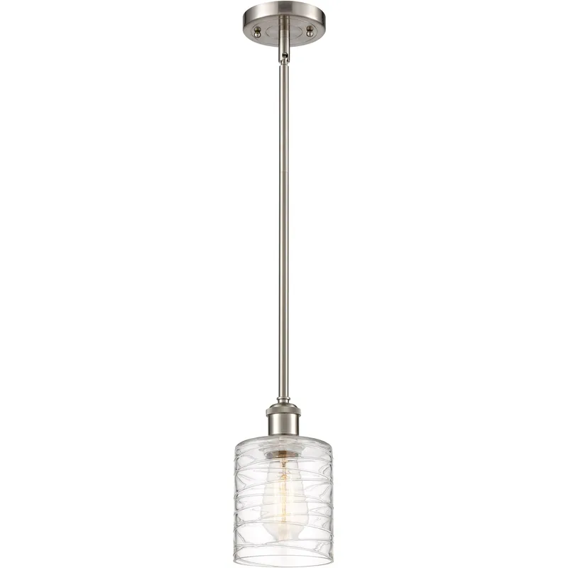 Ballston Cobbleskill 1 Light 5 inch Brushed Satin Nickel Mini Pendant Ceiling Light