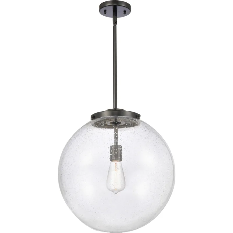 Franklin Restoration Beacon LED 16 inch Matte Black Pendant Ceiling Light in Seedy