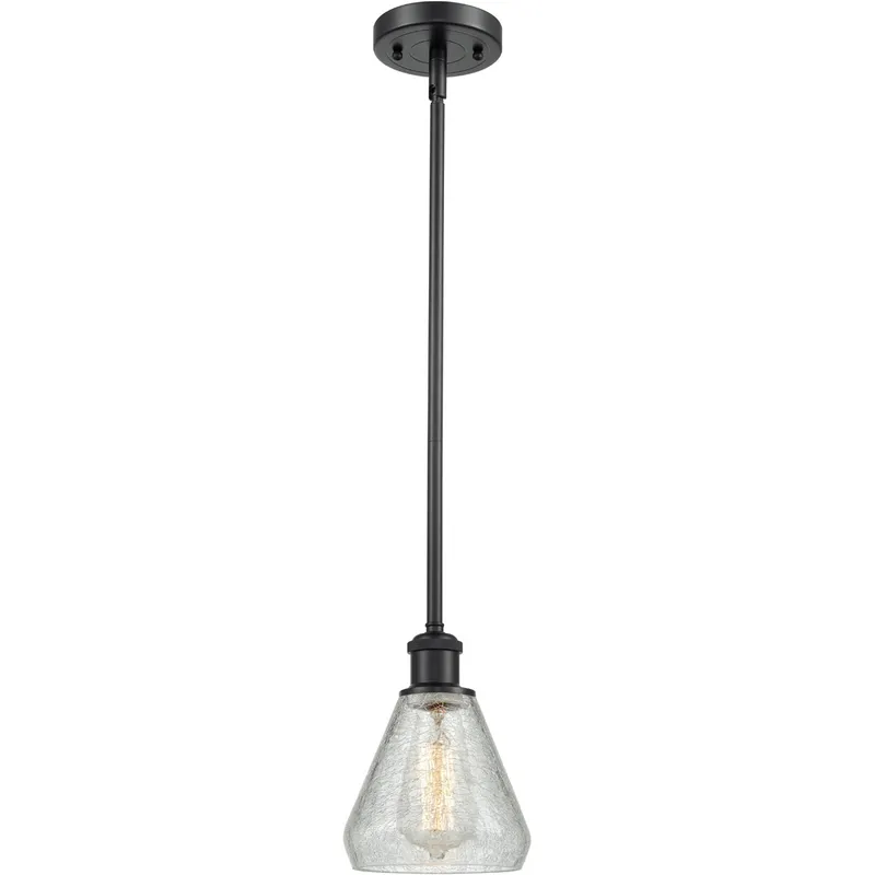 Ballston Conesus LED 6 inch Matte Black Pendant Ceiling Light, Ballston