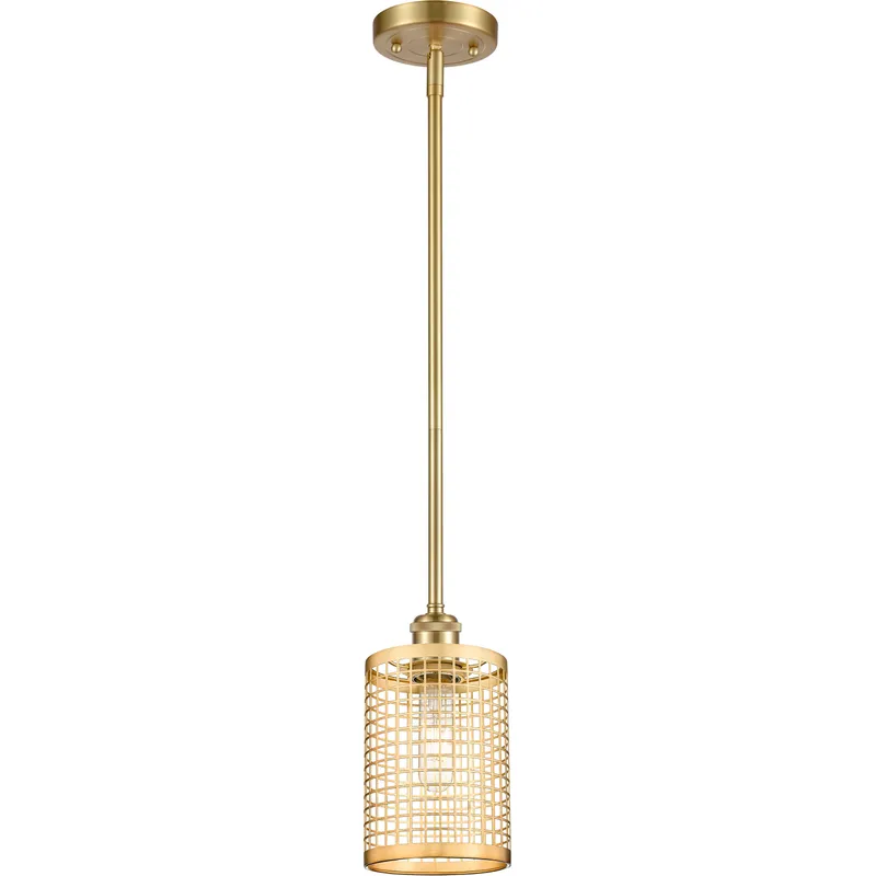 Nestbrook 1 Light 4.75 inch Satin Gold Pendant Ceiling Light