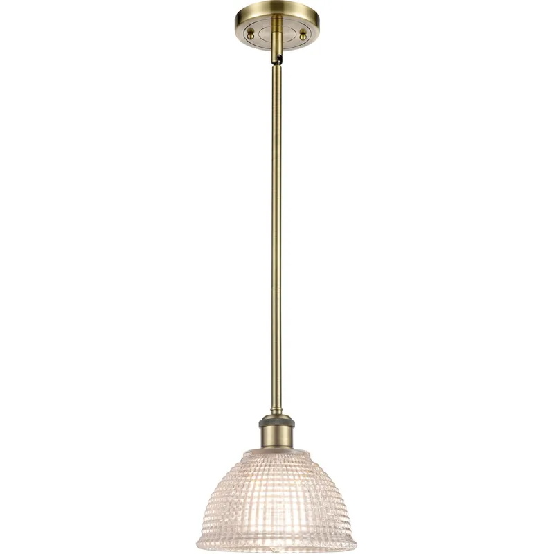 Ballston Arietta LED 8 inch Antique Brass Pendant Ceiling Light, Ballston