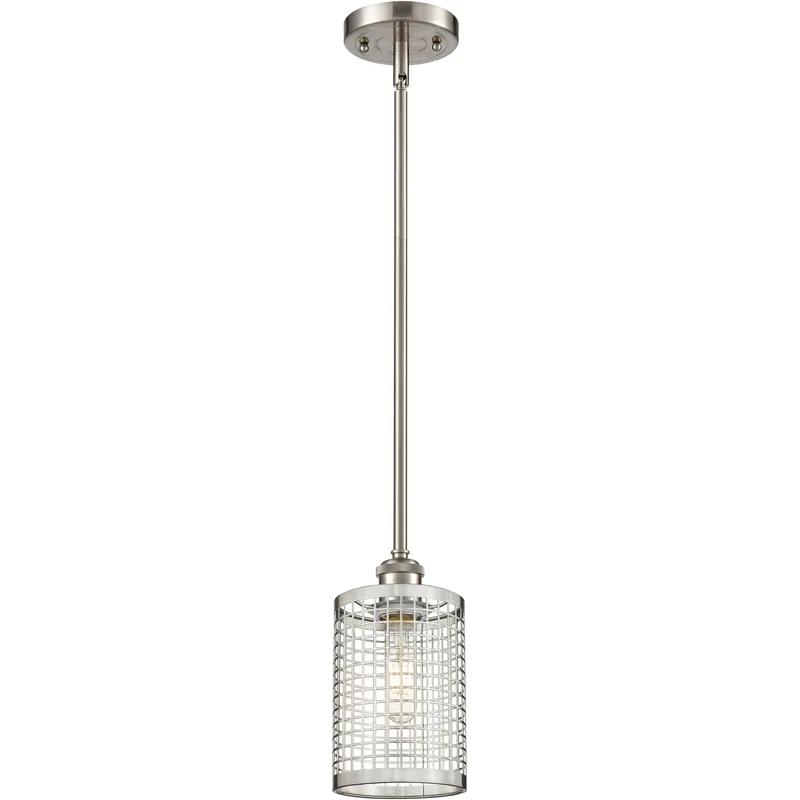 Nestbrook 1 Light 4.75 inch Satin Nickel Pendant Ceiling Light