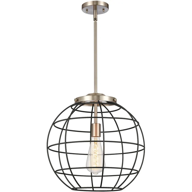 Lake Placid 1 Light 16 inch Satin Nickel Pendant Ceiling Light