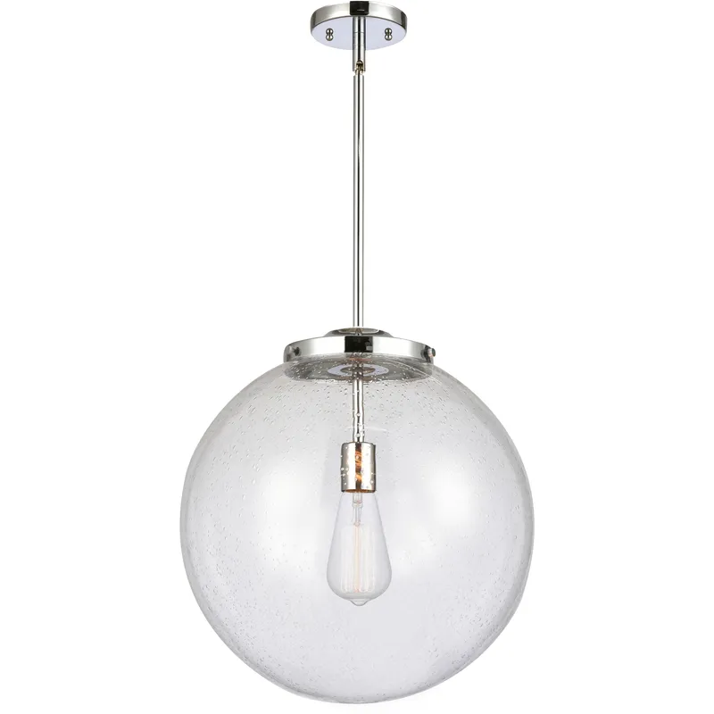 Franklin Restoration Beacon 1 Light 16 inch Polished Chrome Pendant Ceiling Light in Incandescent, Seedy